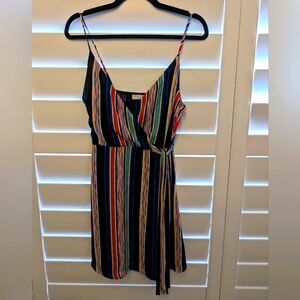 Lush Multicolor Striped Dress, Size small